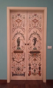 porte peinte          